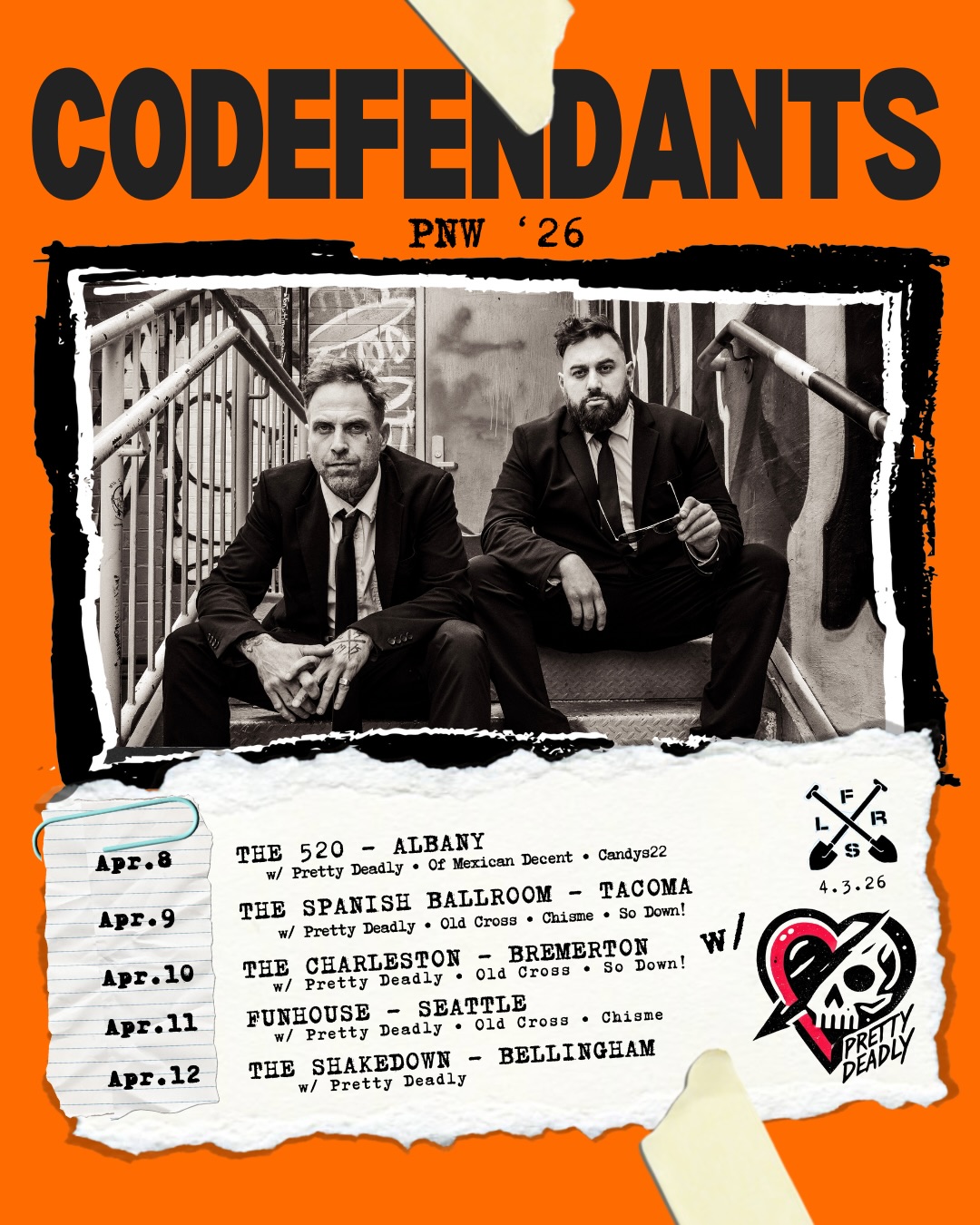 Codefendants Tour Poster 2026